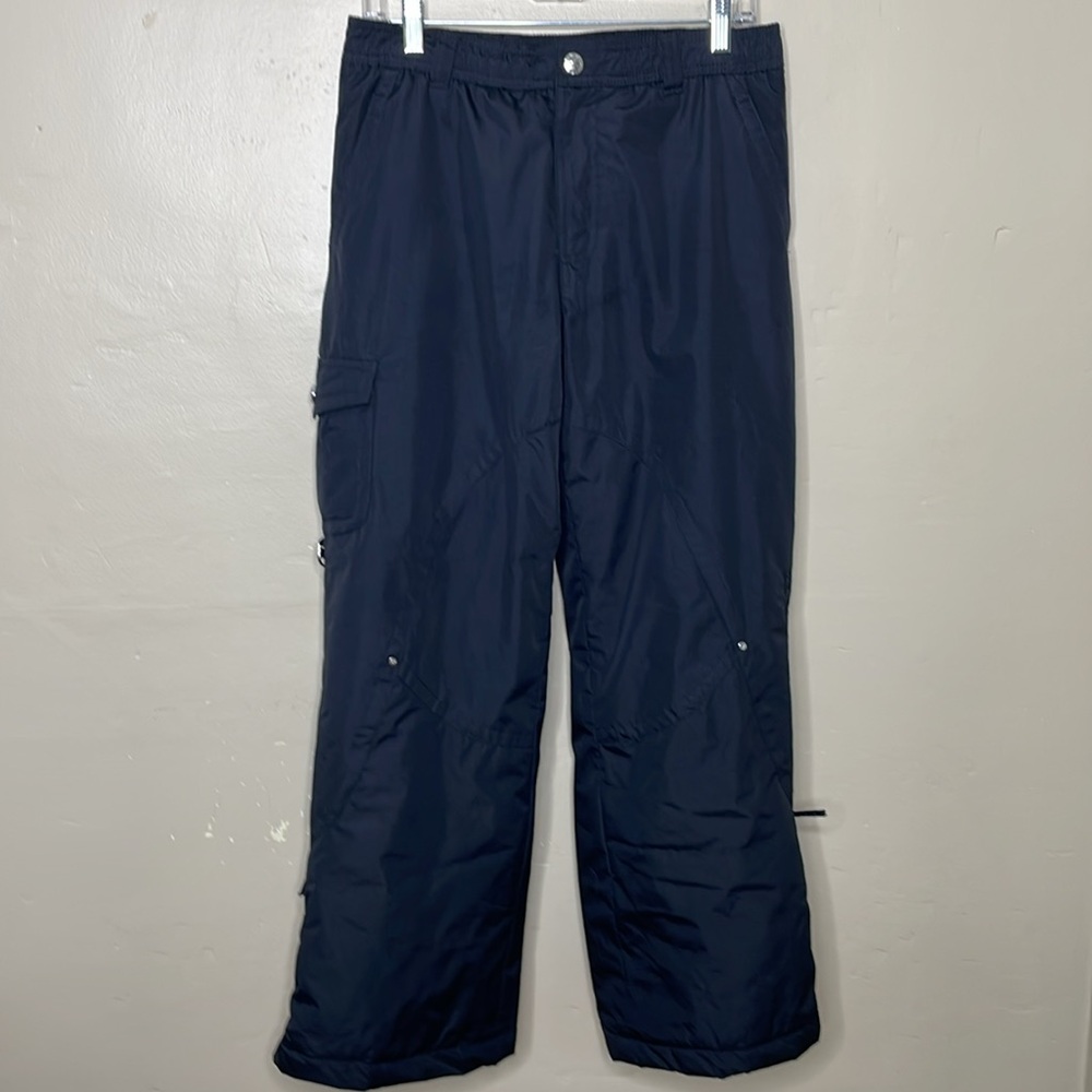 ZeroXposure Snow Pants Black Insulated Cargo Pocket Elastic Waist Unisex 16